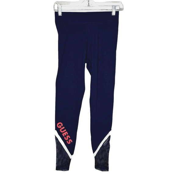 Guess Leggings Womens Small‎ High Waisted Sudler Mesh Nocturnal Navy Athleisure - Picture 1 of 8